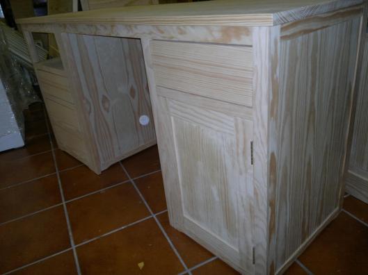 Escritorio madera de pino sin pintar