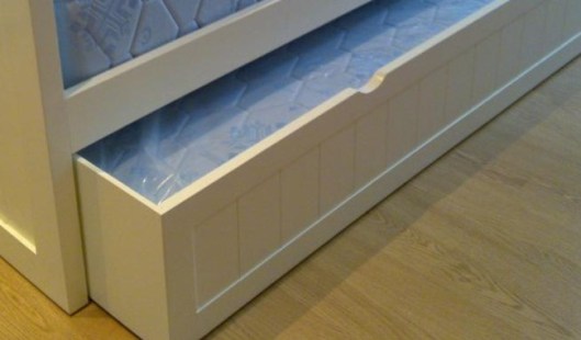 Cama nido, detalle cajón