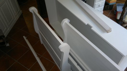 Piezas de la cama nido curva