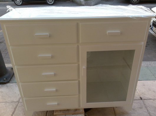 Cómoda armario blanco roto