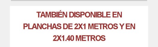 Goma espuma para tapizar