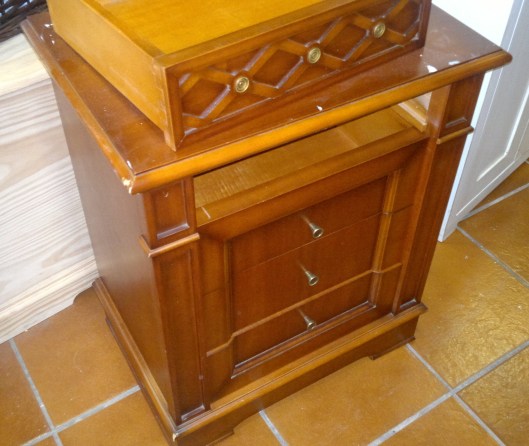 Mesilla madera antes de pintar