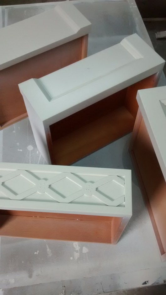 Cajones con imprimación