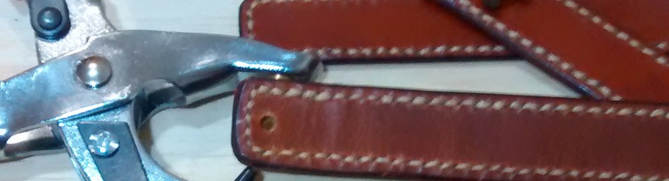 Tirador de cuero, hacer agujeros