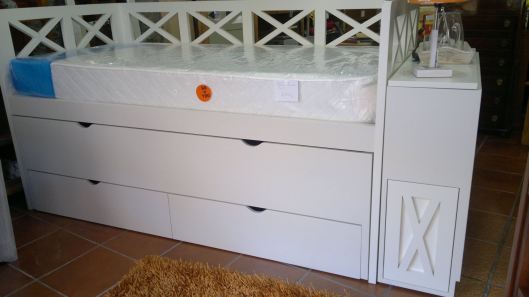 cama nido triple con baúl